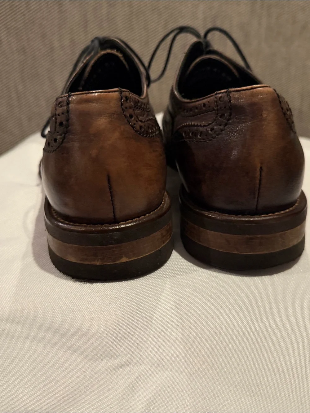 Monte Rosso Dark Brown Brogue Wingtip Derbys